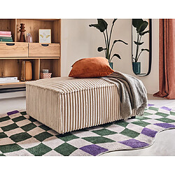 Lisa Design Stella - pouf - en velours côtelé grosses côtes