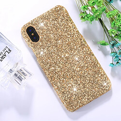 Wewoo Coque or pour iPhone X Coloré Sequins Pâte De Protection Couverture Arrière Cas