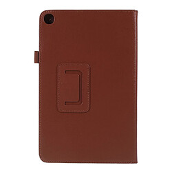 Etui en PU marron avec support pour votre Samsung Galaxy Tab A 10.1 (2019) SM-T510/SM-T515