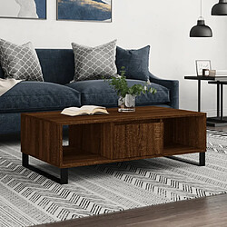 vidaXL Table basse chêne marron 104x60x35 cm bois d'ingénierie