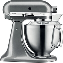 Kitchenaid robot multifonction à tête inclinable de 4,8L 300W gris étain argent