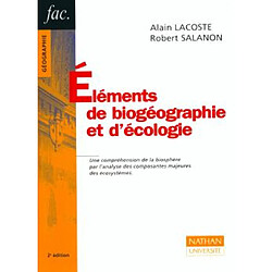 Éléments de biogéographie et d'écologie - Occasion