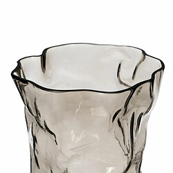 BigBuy Home Vase Gris Verre 19 x 17 x 38,5 cm