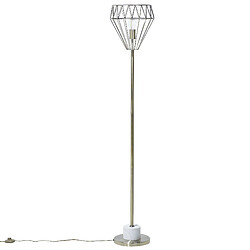 Beliani Lampadaire couleur bronze MOONI pas cher