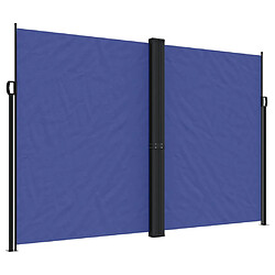 vidaXL Auvent latéral rétractable bleu 220x1000 cm