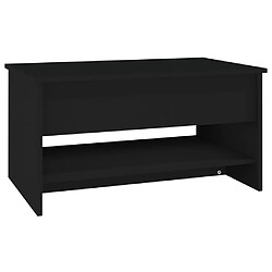 Acheter vidaXL Table basse Noir 80x50x40 cm Bois d'ingénierie