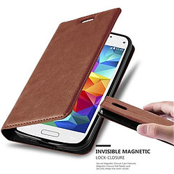 Cadorabo Coque Samsung Galaxy S5 MINI / S5 MINI DUOS Etui en Brun