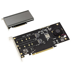 Kalea-Informatique Carte PCIe 3.1 16x pour 2 SSD M.2 NVMe M Key (M2 NGFF). RAID MATERIEL HARWARE 0 1 CHIPSET MARVELL 88NR2241