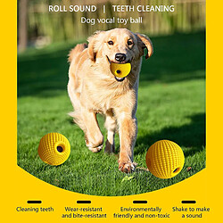 Avis Jouets pour chien en vinyle, jaune vif et durable, jouet à mâcher interactif pour les dents