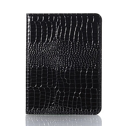 Etui en PU texture crocodile avec support noir pour votre Apple iPad mini (2021)