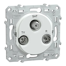 prise - tv-r-sat - blanc - schneider electric s320461