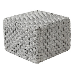 Beliani Pouf NALLI Gris 50 cm 50 cm