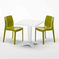 Avis Grand Soleil Table et 2 chaises colorées polypropylen