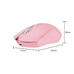 Universal Souris de jeu optique LED silencieuse rose 1600DPI 2,4G USB Souris sans fil pour PC Laptop Drop Shipping