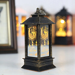 Avis Ramadan Eid Al-Fitr Décoration Crescent Moon Star Lantern LED Lumières Bronze S