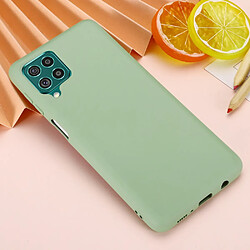 Coque en silicone souple avec sangle vert pour votre Samsung Galaxy F62/M62