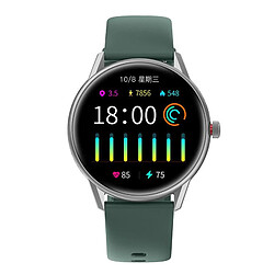 Chrono Smartwatch pour Hommes Femmes Smart Fitness Tracker Montre Fréquence Cardiaque IP68 Étanche Sommeil Natation Sport Montre Tracker Montre avec Fonction de Contrôle de Musique pour Android IOS Téléphones(Vert)