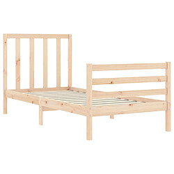 Acheter vidaXL Cadre de lit sans matelas 100x200 cm bois massif de pin