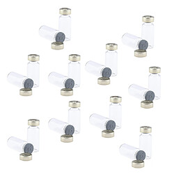 Acheter 40x Vide Rechargeable Bouteille de Crème Echantillons en Verre Réservoir à Tube à Essai pour Poudre Huiles Essentielles