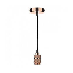 Luminaire Center Suspension design Simple Cuivre poli 1 ampoule 19cm