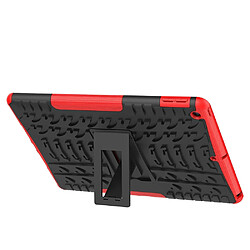 Acheter Wewoo Housse Étui Coque Pour iPad 10.2 Texture TPU + PC antichoc avec support rouge