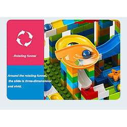 Avis Universal 85 Marble Race Blocs Compatible Double Bâtiment Blocs d'entonnoir Diapositives Bricolage Big Brick Cadeaux pour Enfants | Blocs d'Empilement