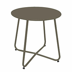 BigBuy Home Table Luna Acier 45 x 45 x 45 cm