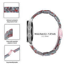 Bracelet en résine 20 mm avec boucle, rouge émeraude pour votre Huawei Watch 2/Watch GT 2 42mm