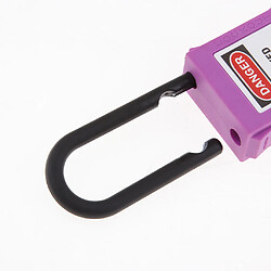 Acheter PL38-KD Cadenas De Verrouillage De Sécurité Incurvé PVC 38 Mm Violet