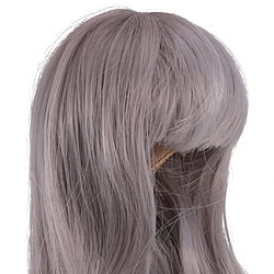 Poupées Perruque De Cheveux Pour 1/6 Bjd Poupées Sd Dollfie DiY Fabrication Des Accessoires Gris pas cher