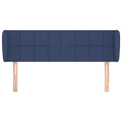 Avis Maison Chic Tête de lit scandinave avec oreilles,meuble de chambre Bleu 147x23x78/88 cm Tissu -MN82354