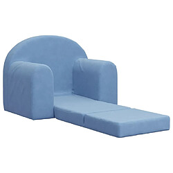 Acheter Maison Chic Canapé-lit convertible, Clic-Clac pour enfants bleu peluche douce -GKD21122