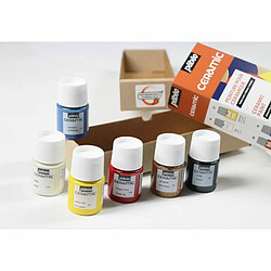 Pebeo Set de 6 peintures pour céramique - 6 x 20 ml