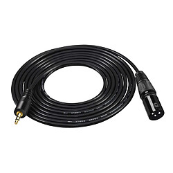 Audio 3,5 Mm Mâle Vers XLR Câble Stéréo Prise Casque Câble Adaptateur Audio 3 M