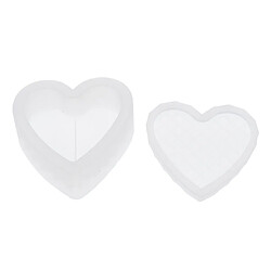 Moule de silicone de coeur d'amour