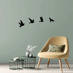 Hanah Home Décoration murale en métal Oiseaux en vol Modèle 1.