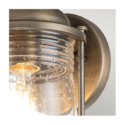 Avis Elstead Lighting Applique murale extérieur Kichler Aluminium,laiton,verre grainé transparent Bronze bruni