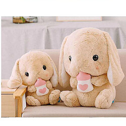 Universal 32 cm lapin en peluche douce toys bunny kids oreiller poupée cadeaux d'anniversaire créatifs pour les enfants (marron)