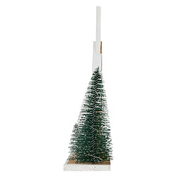 Avis Ecd Germany Maison de Noël en bois LED 28x9x34 cm décoration d'hiver 3 sapins avec minuterie