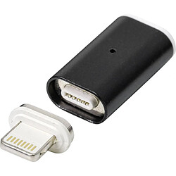 Renkforce USB-C femelle, Connecteur Lightning Apple noir connecteur magnétique