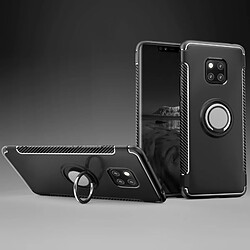 Wewoo Coque Etui de protection magnétique anneau rotation 360 degrés pour HuMate 20 Pro (Noir)