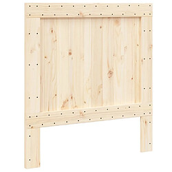 Maison Chic Tête de lit scandinave,Meuble de chambre 100x104 cm bois massif de pin -MN50508