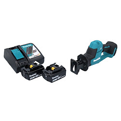 Makita DJR189RT Scie Récipro sans fil 18V Brushless + 2x Batteries 5,0Ah + Chargeur