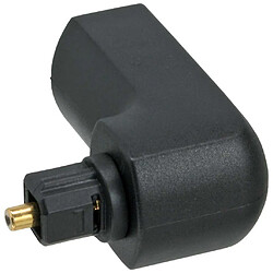 Adaptateur audio optique InLine® Toslink mâle à femelle coudé à 90 °