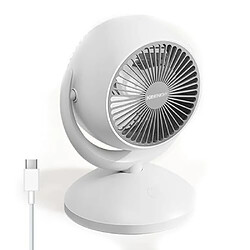 Avis Ventilateur de bureau USB Oscillant Circulateur d'air Portable 11" pour Ventilateurs Silencieux de Chambre à Coucher Rechargeable et Voyage en Plein Air