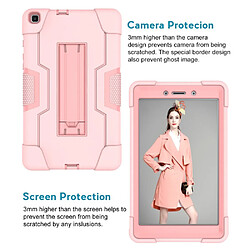 Avis Coque en TPU hybride anti-choc avec béquille rose pour votre Samsung Galaxy Tab A 8.0 Wi-Fi (2019)/Tab A 8.0 LTE (2019)