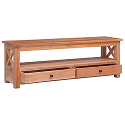 vidaXL Meuble TV 115x30x40 cm Bois d'acajou massif