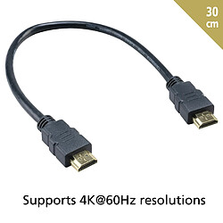 Avis Carisch-Musicom Akasa Câble HDMI court 4K AK-CBHD25-30BK