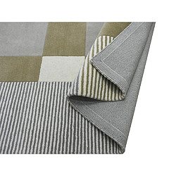 Avis Vente-Unique Tapis 100% laine fait à la main - 160 x 230 cm - 2200g/m2 - Gris et marron - NOURIA