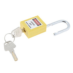 Mini sécurité multifonctions à faisceau court, cadenas multicolore avec clé jaune